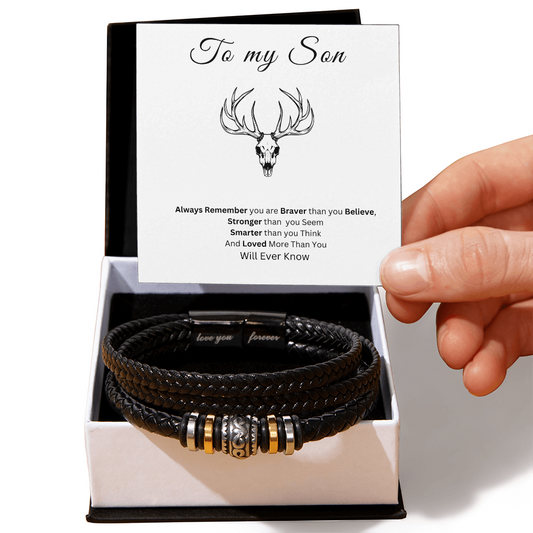 White Buck Love You Forever Bracelet