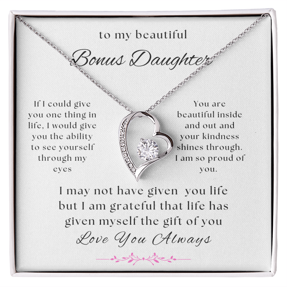 All My Love Beautiful Bonus Daughter Necklace